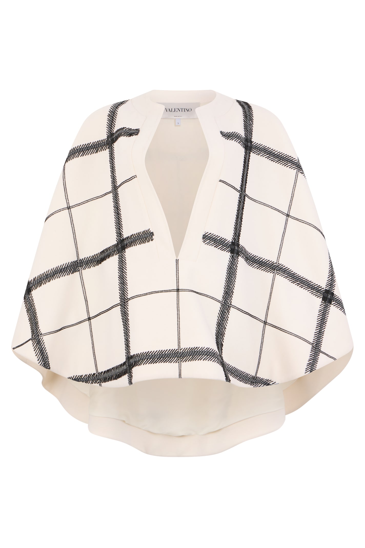 Valentino Cloak Made Of Virgin Wool And Cashmere In Gray