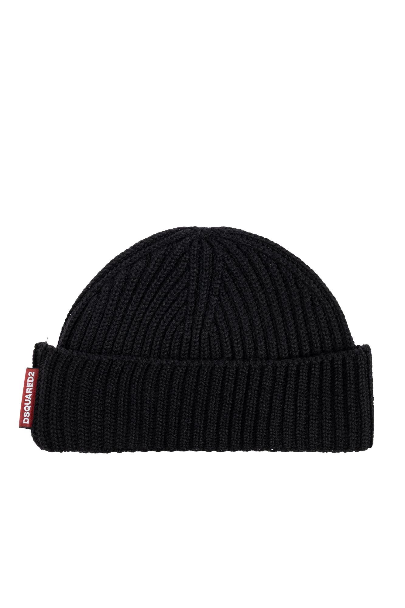 Dsquared2 Set Aus Gerippter Beanie Und Schal In Black