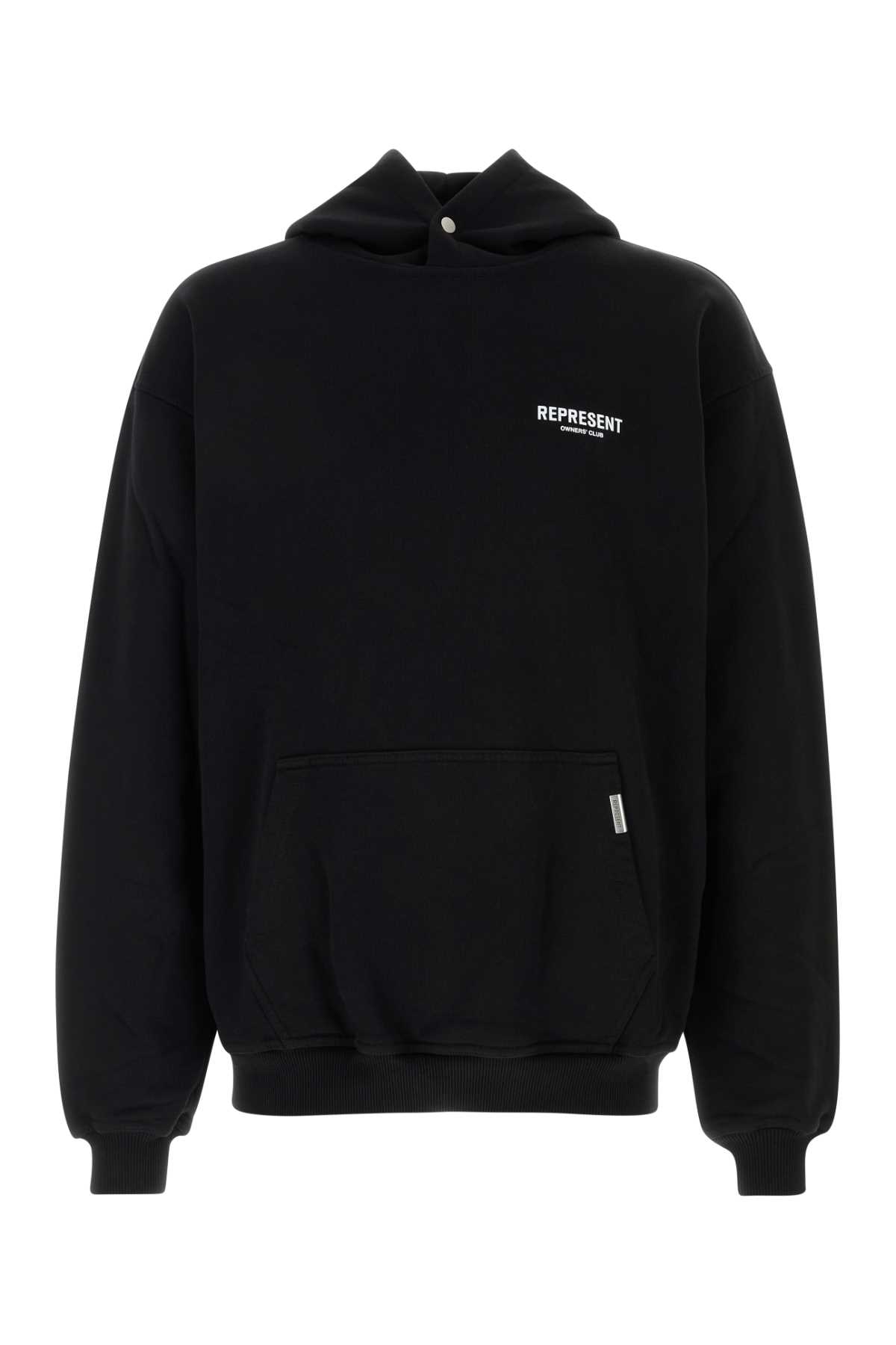 Represent Black Cotton Owners Club Sweatshirt In Black