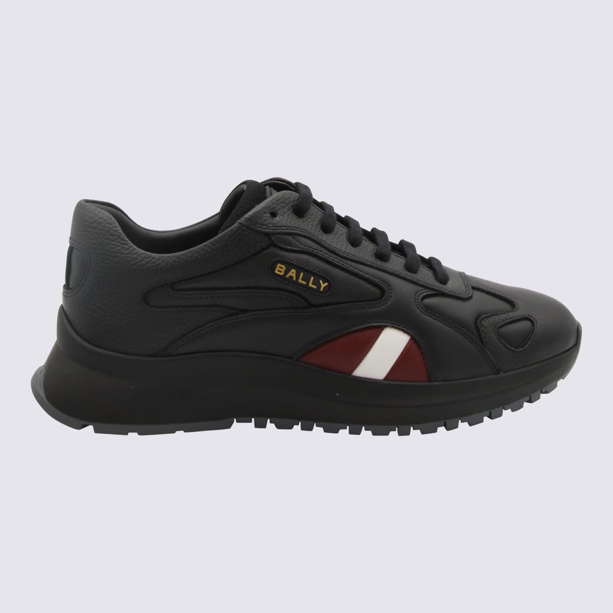 Shop Bally Black Canvas S105 Sneakers