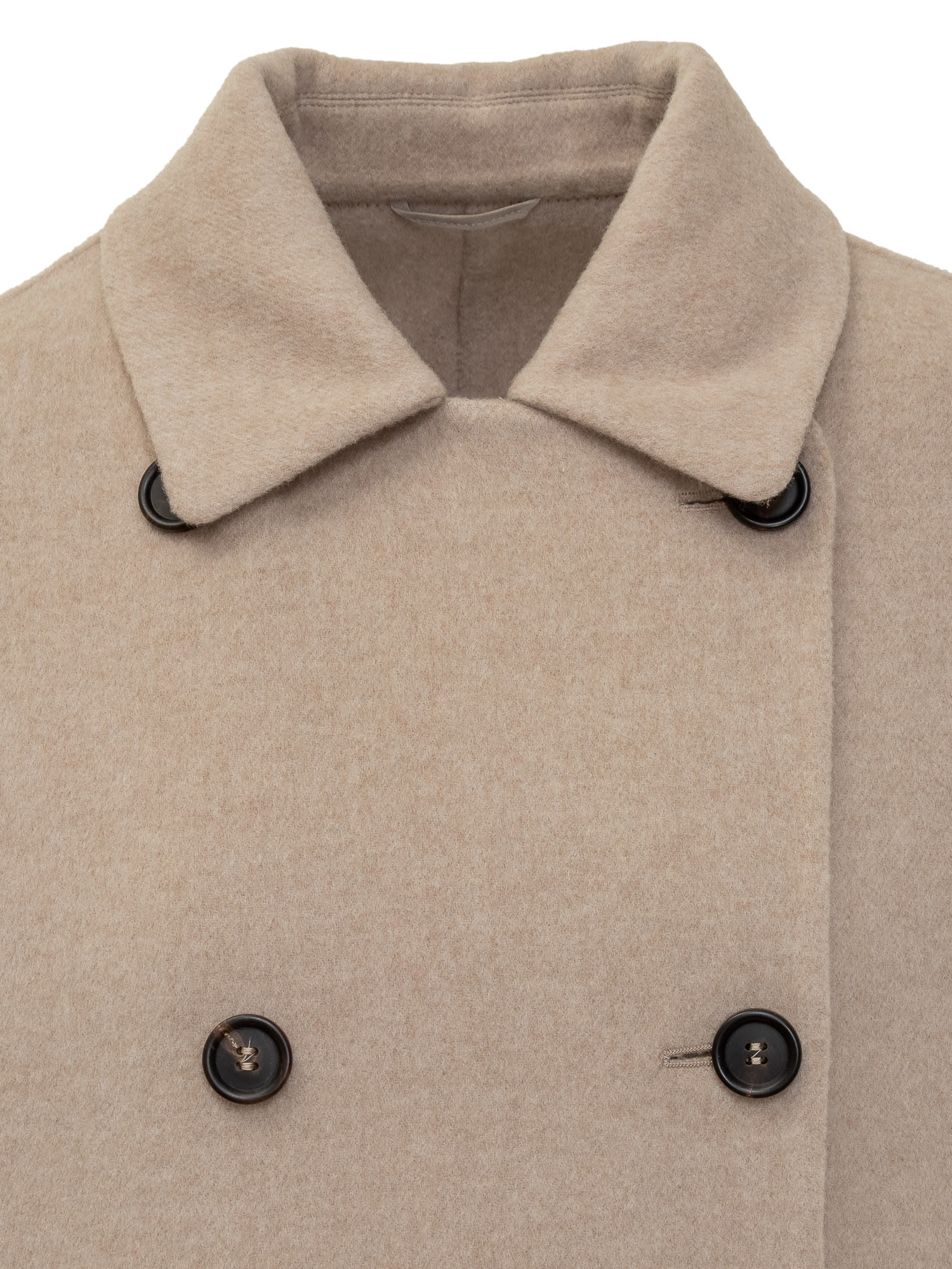 Shop Brunello Cucinelli Coat In Camel Chiaro