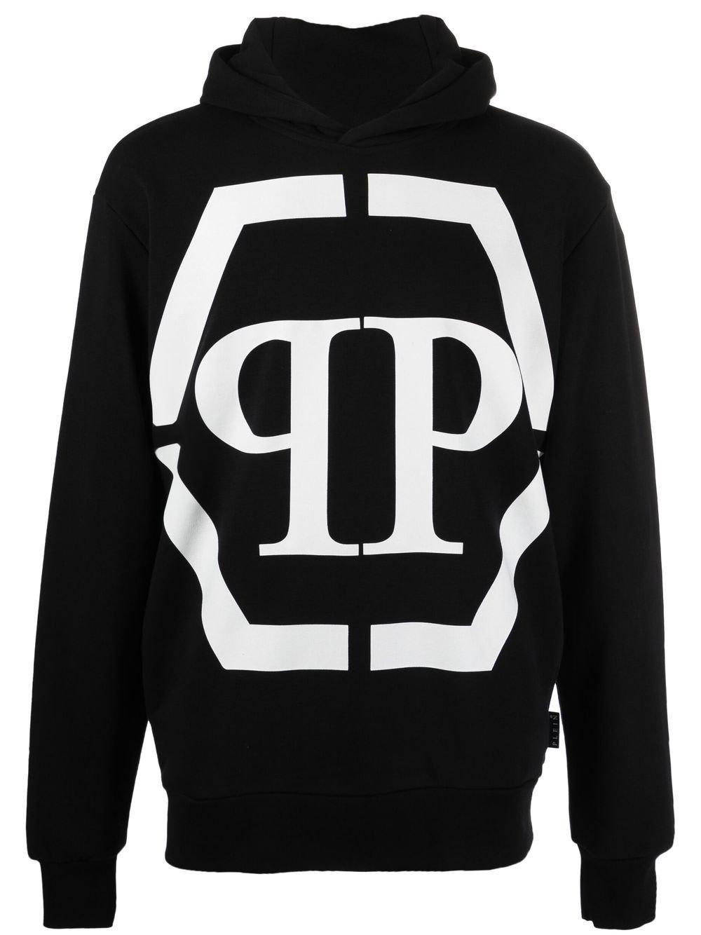 Philipp Plein Logo-print Long Sleeve Hooded Sweater