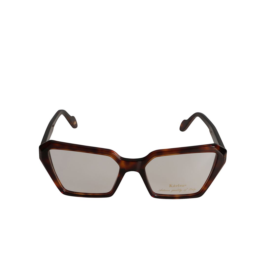 Kador Kamila Geometric-frame Glasses In Brown