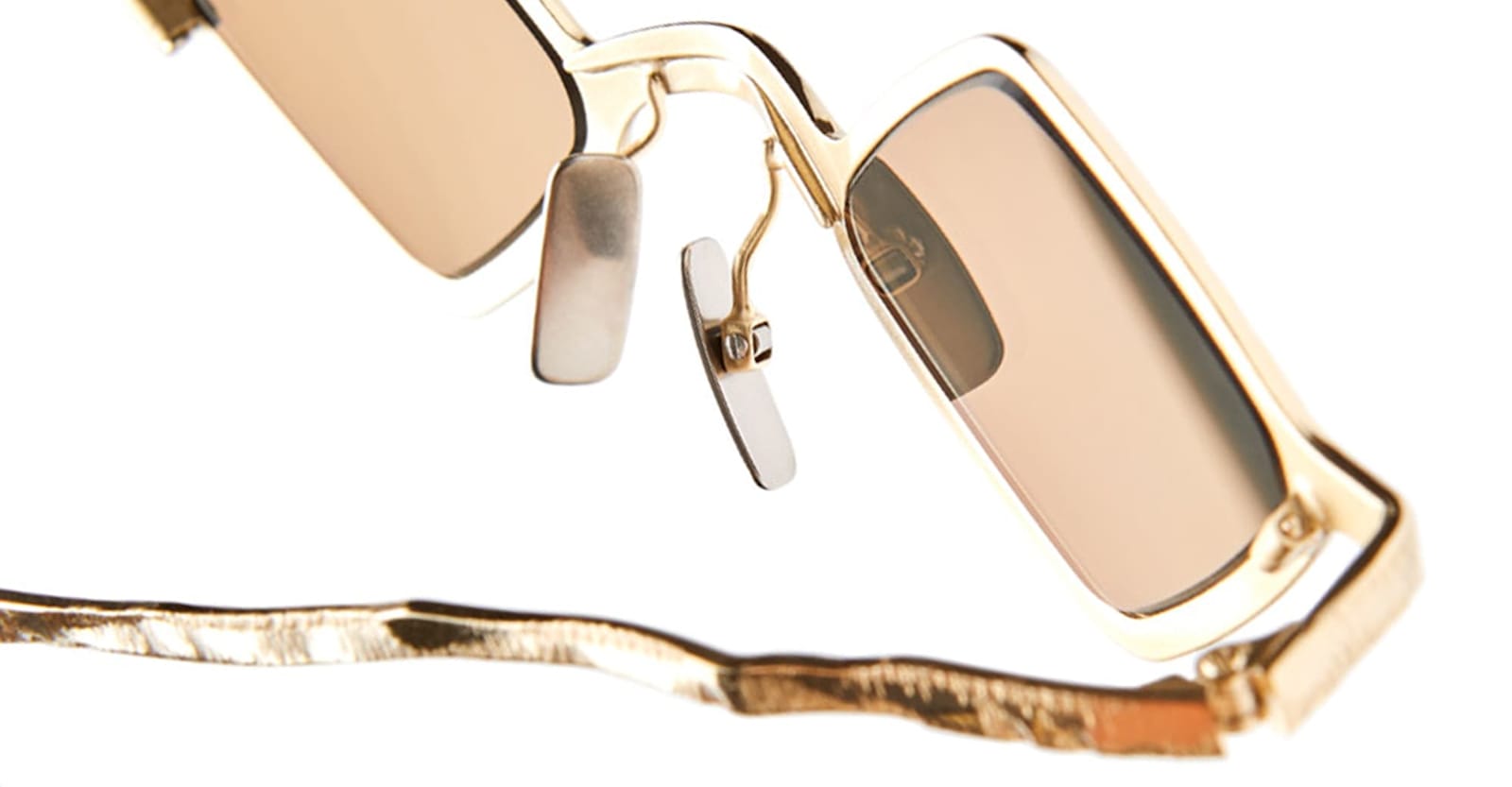 Kuboraum Mask Z14 - Gold / Grey Lens Sunglasses In Gold