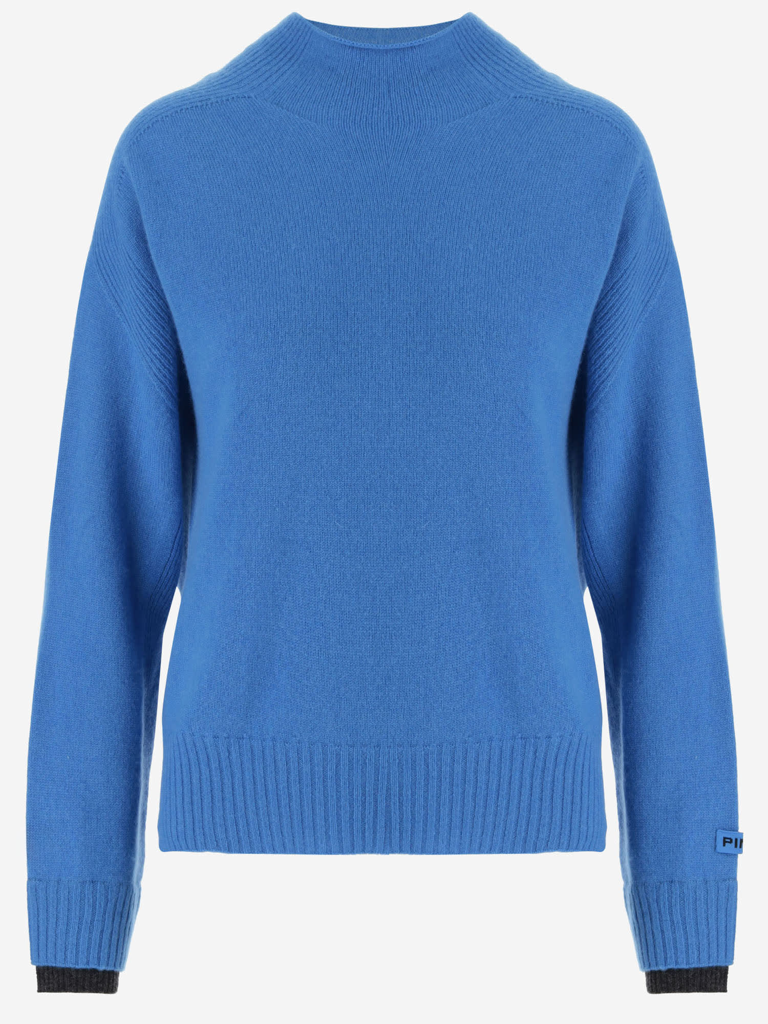 Shop Pinko Wool And Cashmere Sweater In Blue