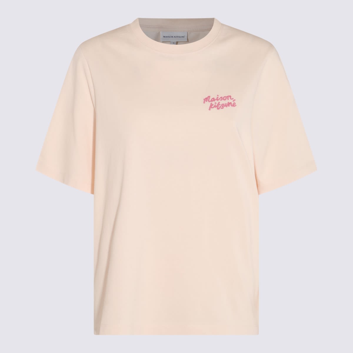 Maison Kitsuné Beige Cotton T-shirt