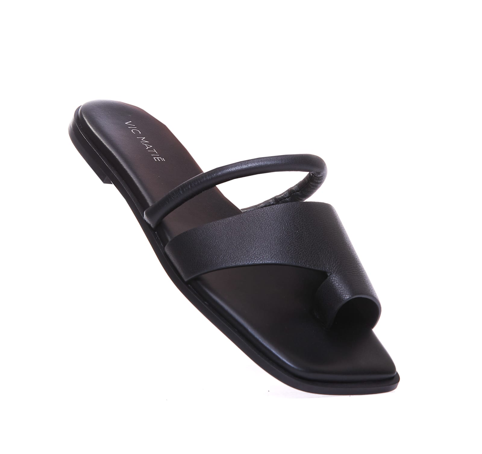 Vic Matie Vic Matié Single-finger Slipper In Calfskin Nappa In Black