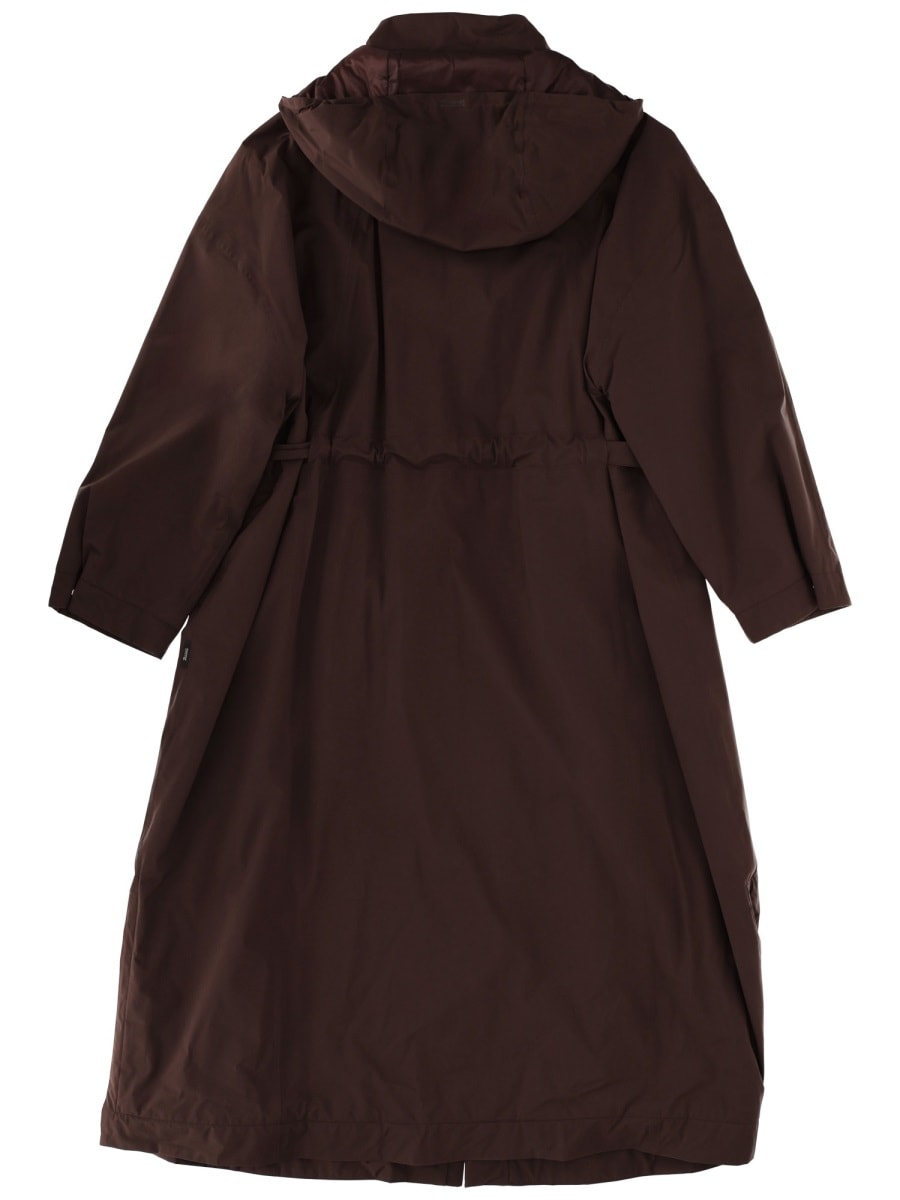 Herno Laminar Goretex Trench Coat In Brown