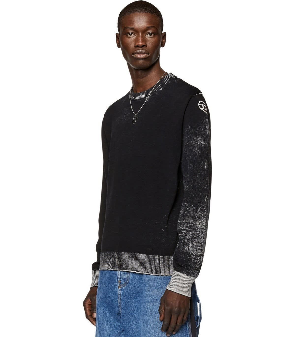 Diesel K Larence B Crewneck Sweater In Black