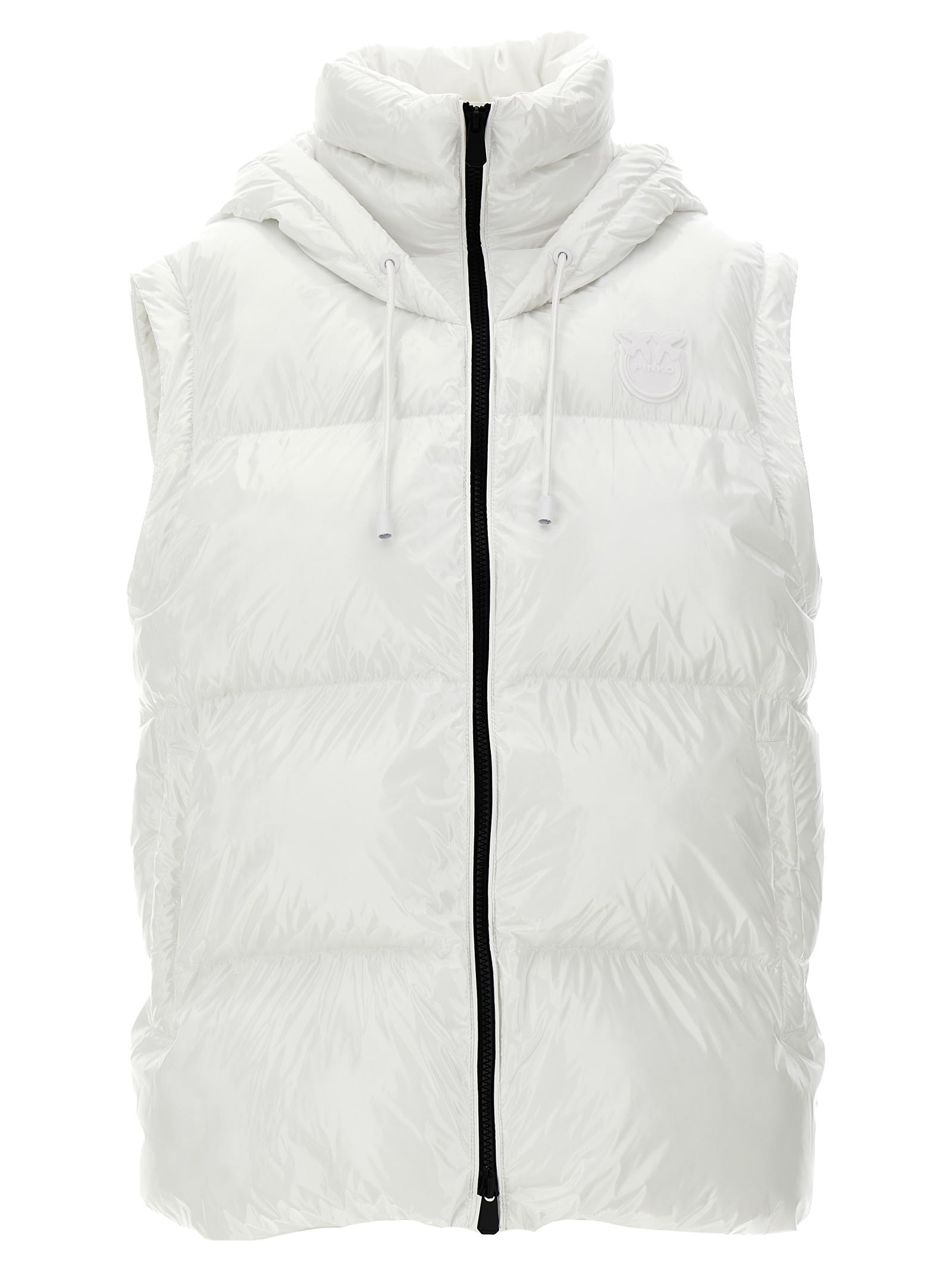 Shop Pinko Indice Down Jacket In White