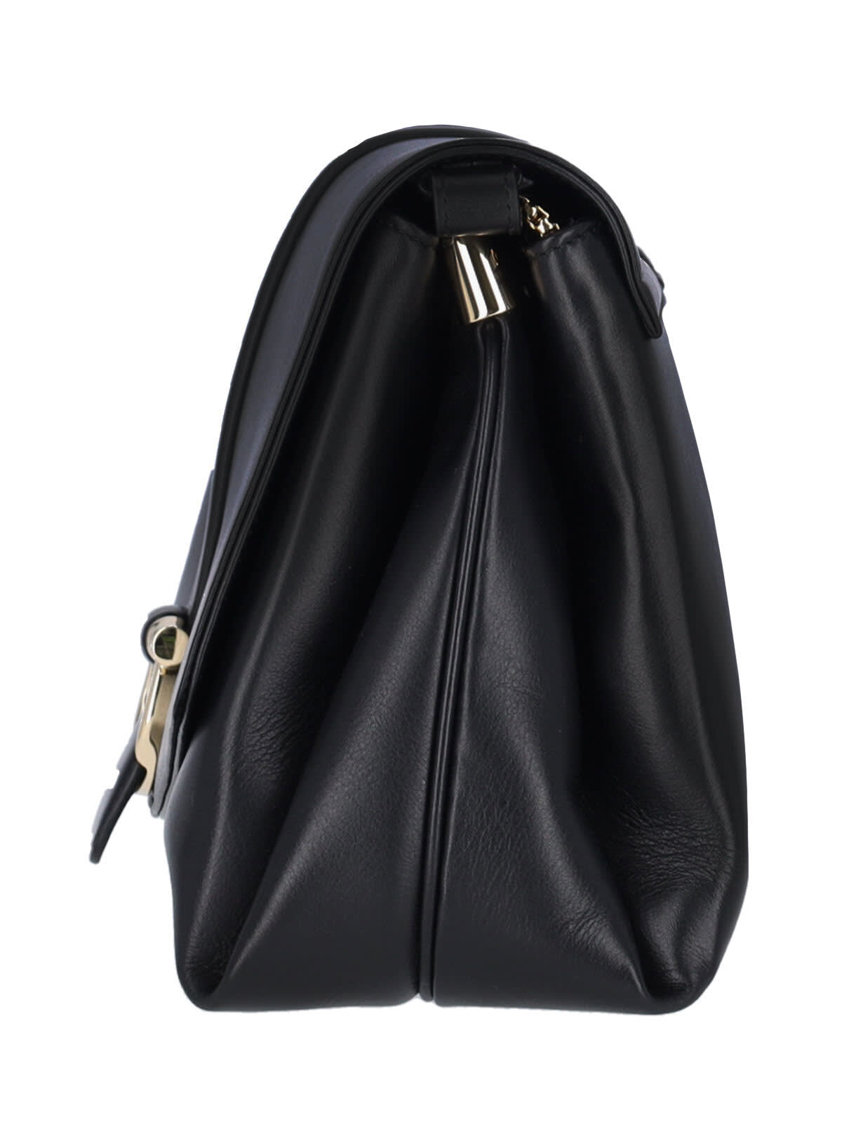 Shop Ferragamo Gancini Large Crossbody Bag In Black