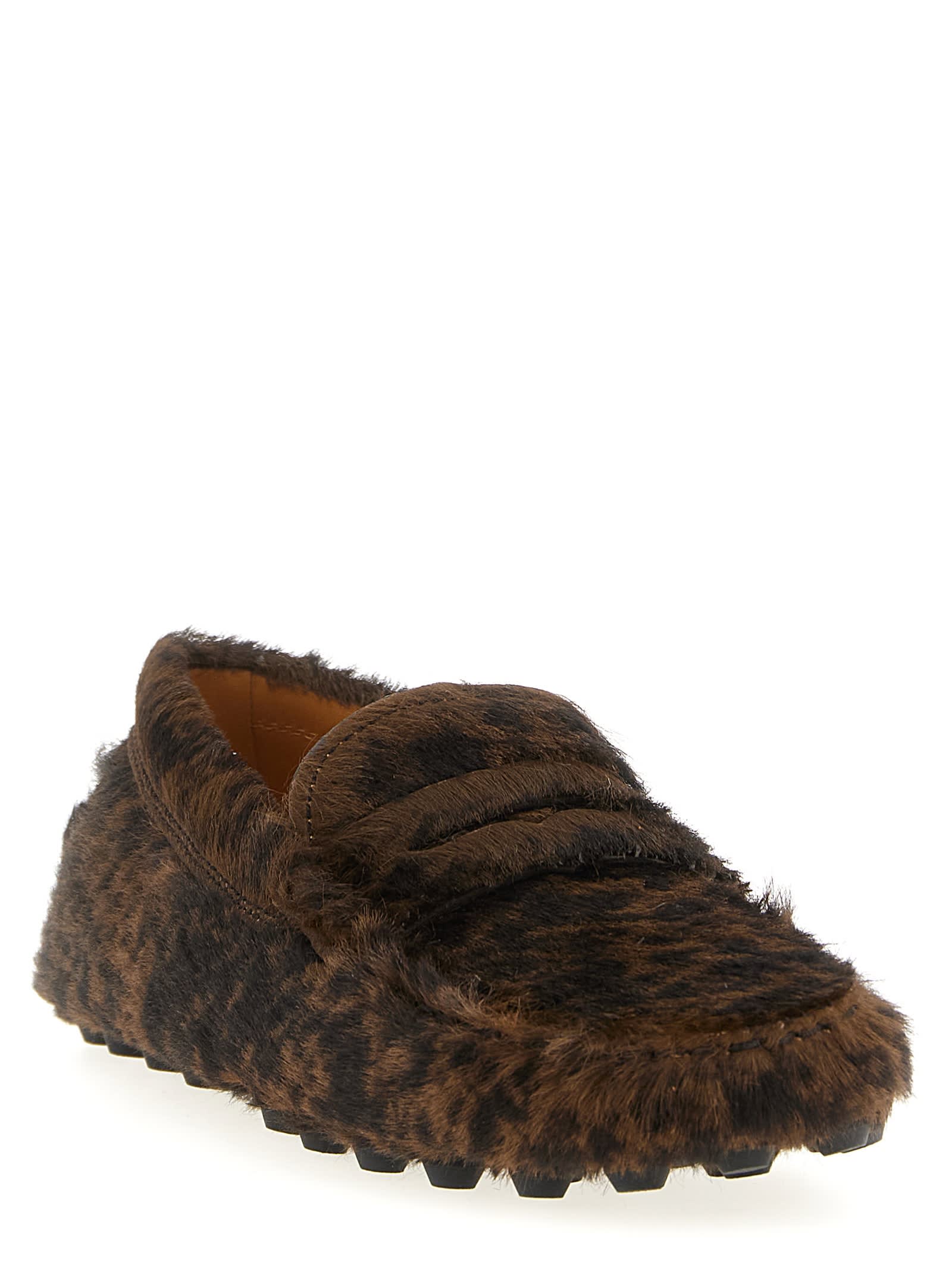 Tod's Gommino Macro Loafers In Brown