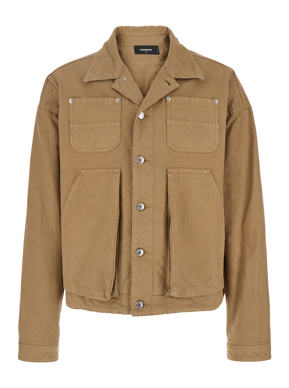 Dsquared2 'icon New Generation' Beige Jacket With Icon Logo