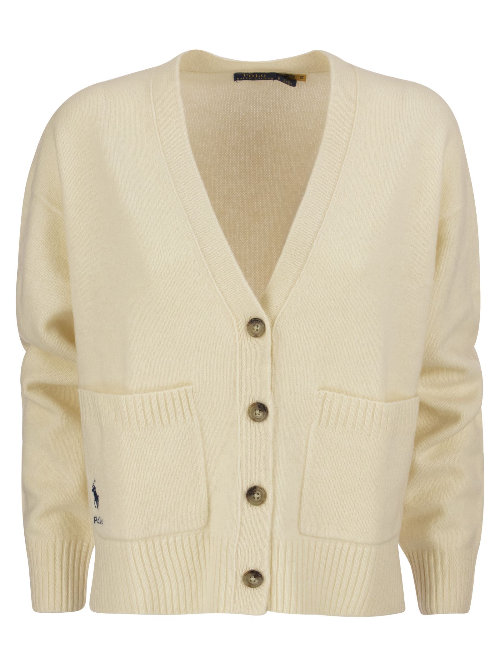 Wool And Cashmere Blend Cardigan Polo Ralph Lauren