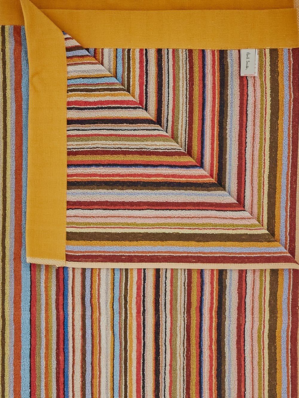 Shop Paul Smith Striped Beach Towel In Multicolour