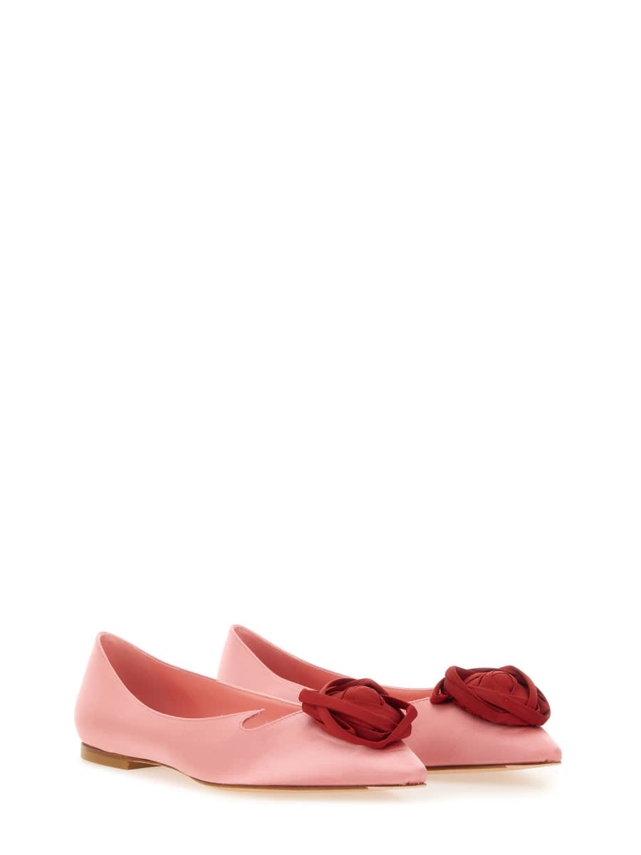Roger Vivier Ballerina Rose Vivier In Pink