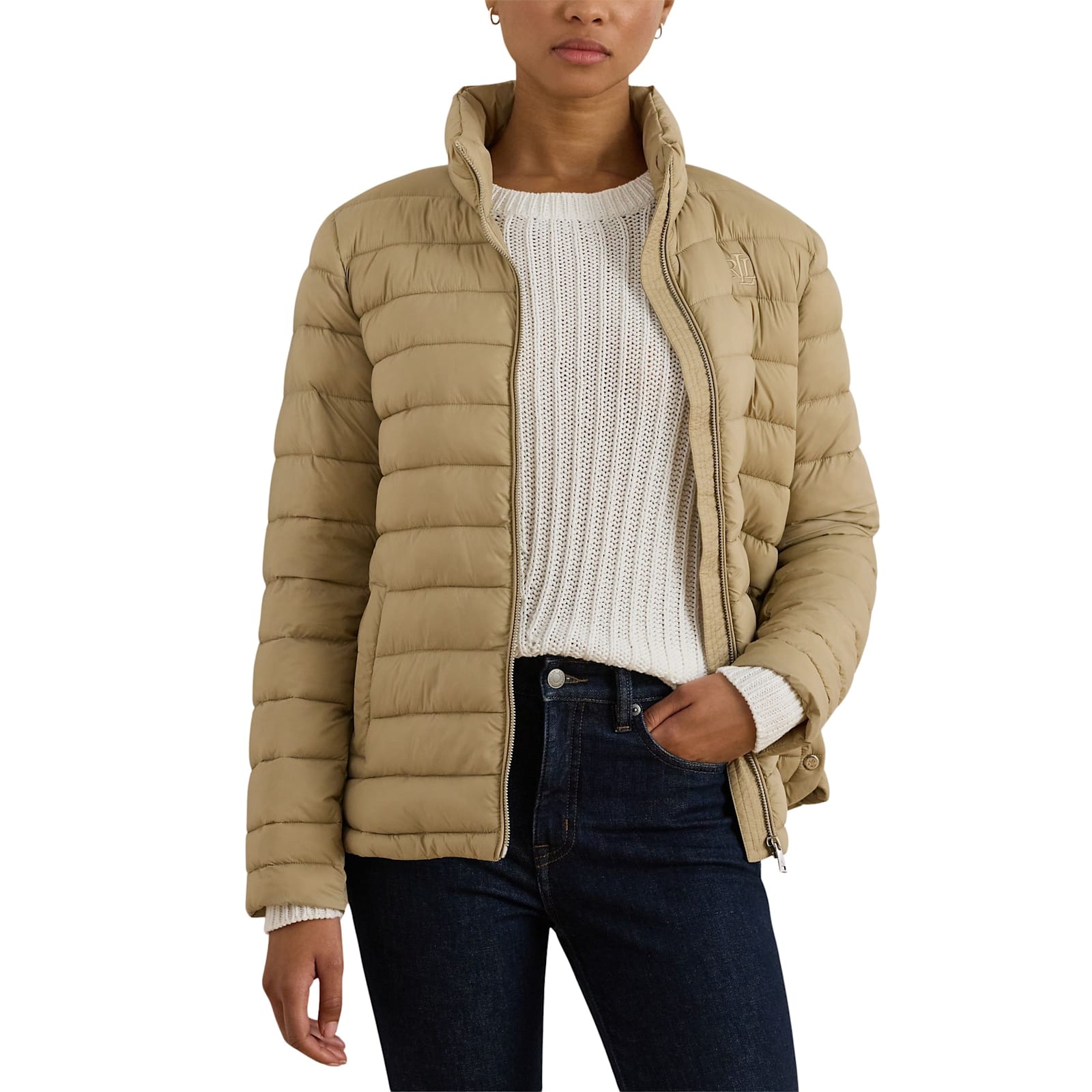 Ralph Lauren Rc Ny Pf 24 Insulated Coat In Brown