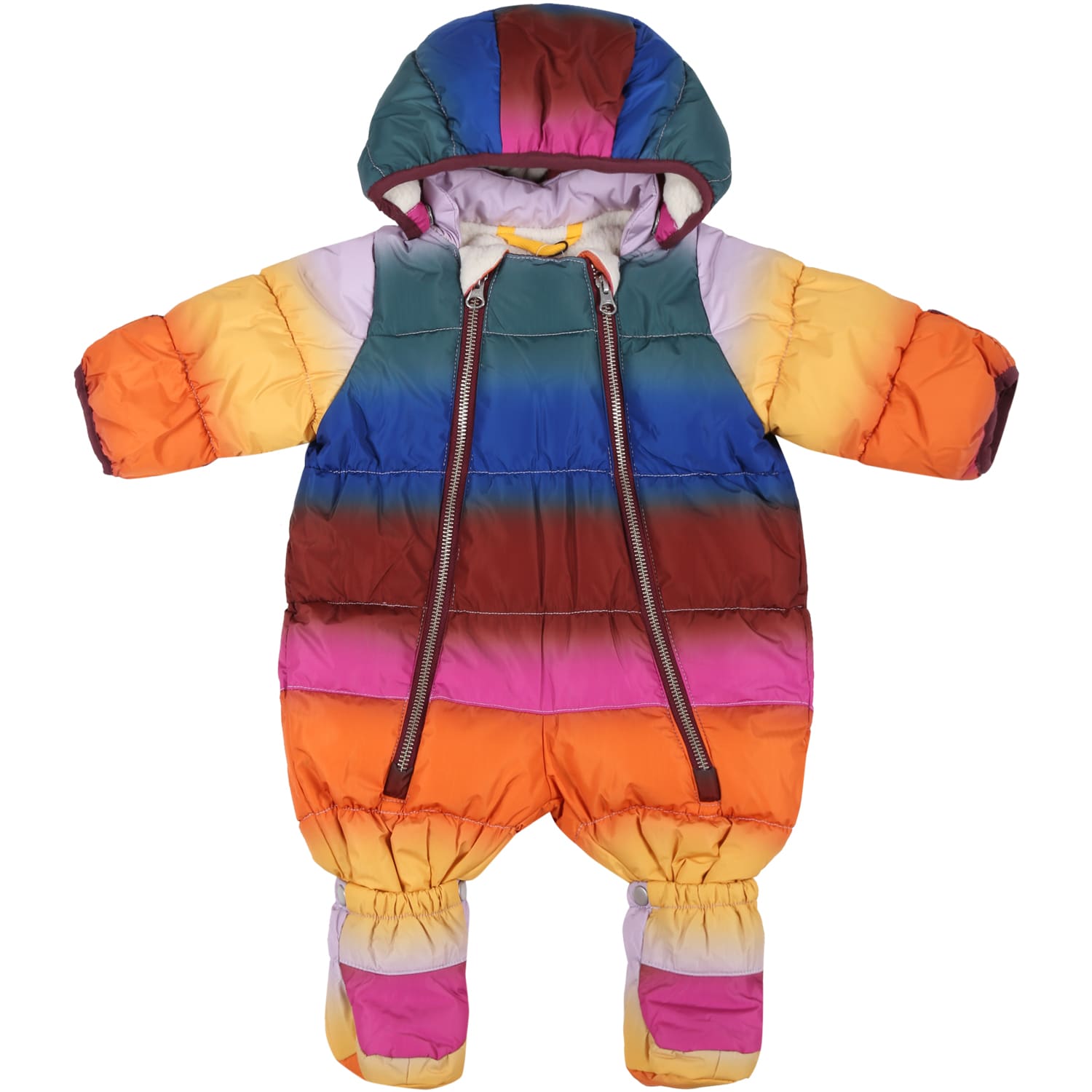 Molo Multicolor Snow-suit For Babykids With Logo
