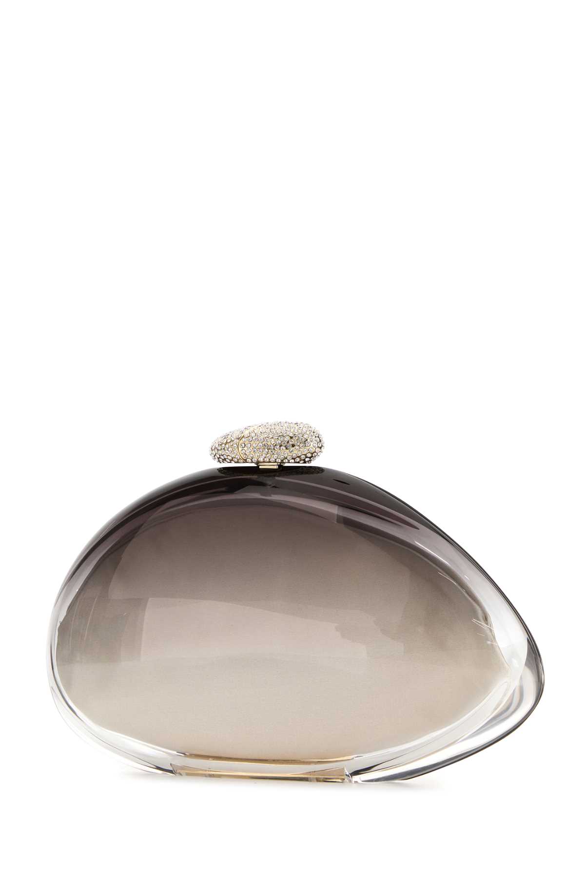 Benedetta Bruzziches Ariel Structured Clutch Bag With Crystal Embellishment In Multi