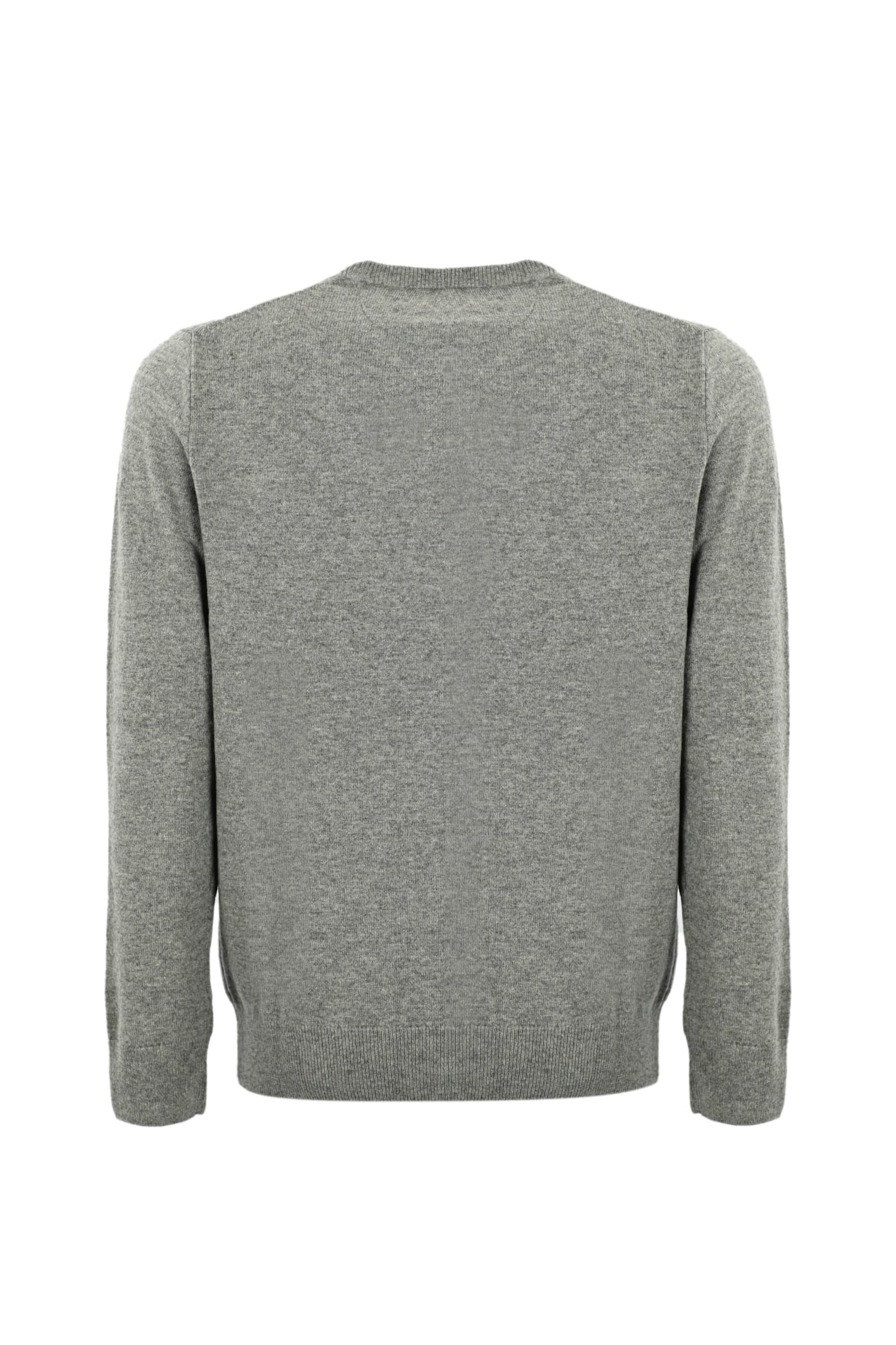 Shop Polo Ralph Lauren Wool Sweater With Pony In Grey