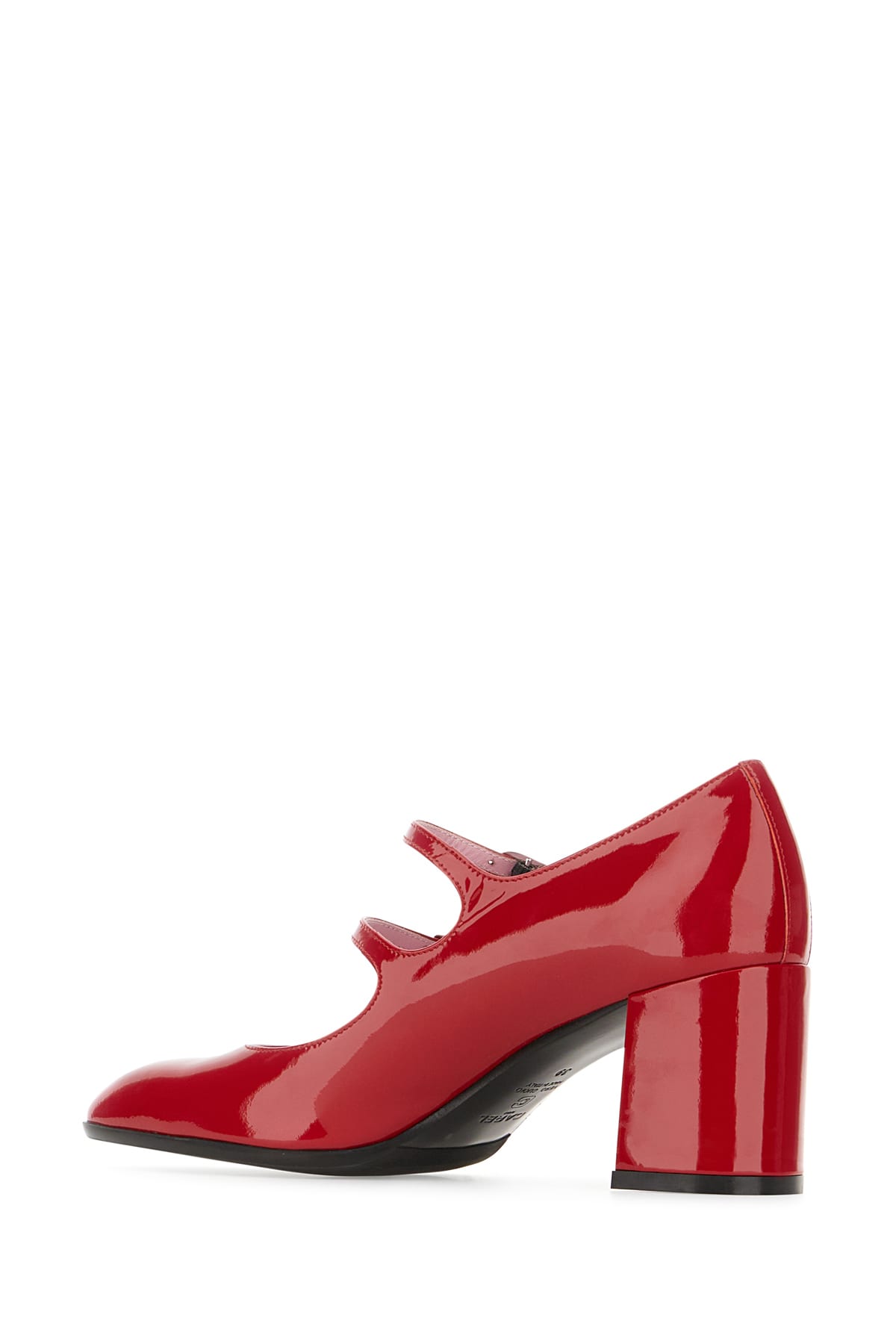 CAREL RED LEATHER ALICE PUMPS