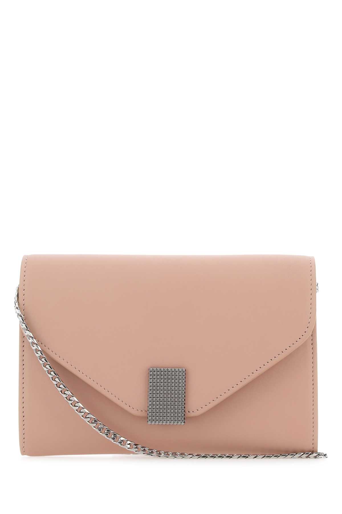 Antiqued Pink Leather Concerto Clutch