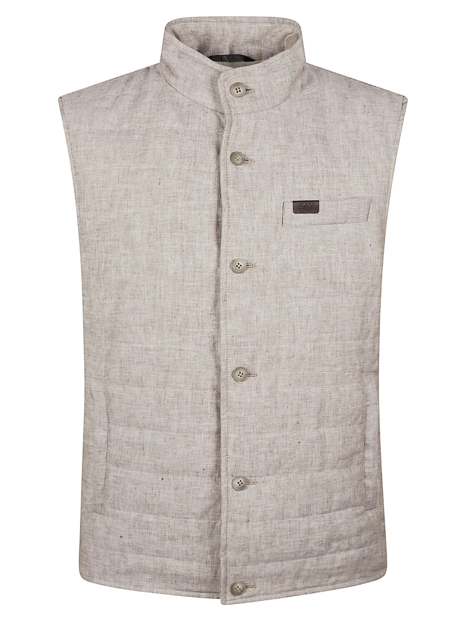 High-neck Sleeveless Padded Jacket