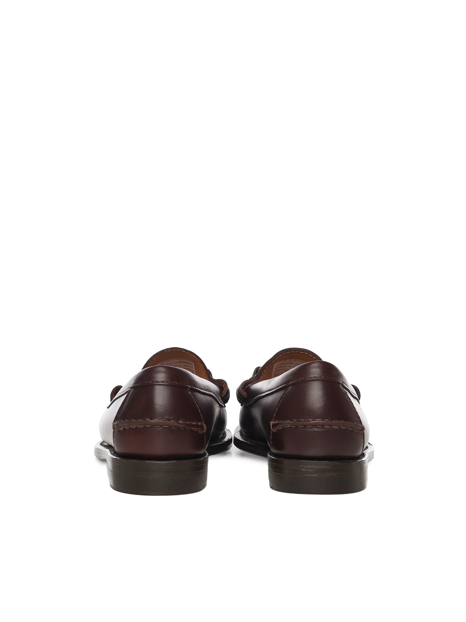 Sebago Joe Modena Bordeaux Pull-on Loafers With Horsebit Detail In Leather Woman In Brown