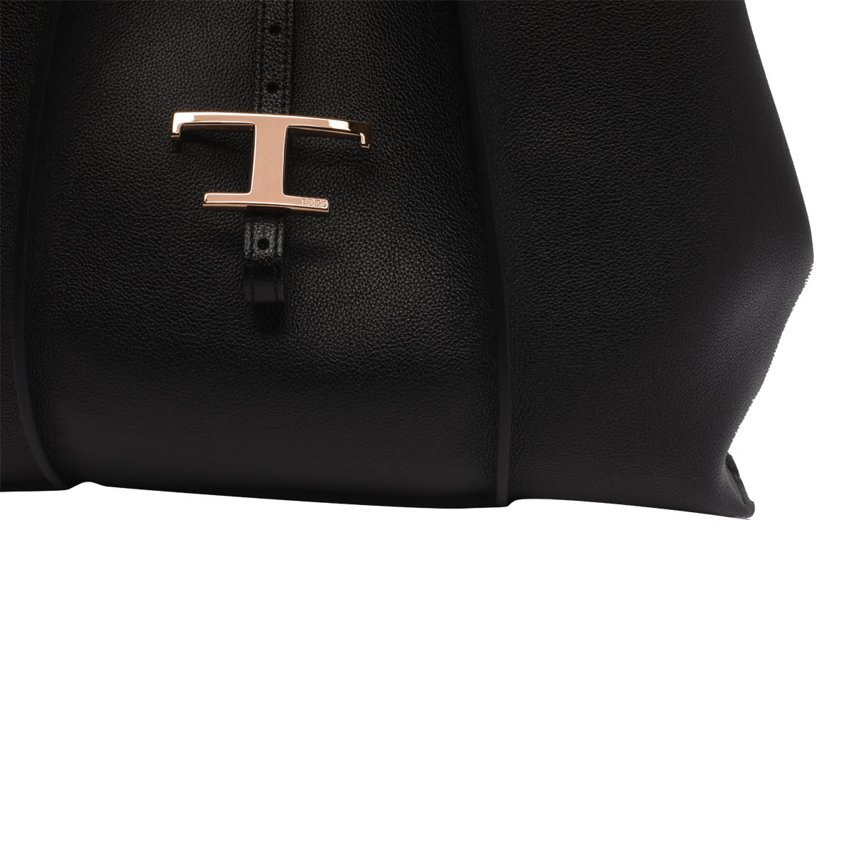 Shop Tod's Timeless Leather Hobo Bag In Nero