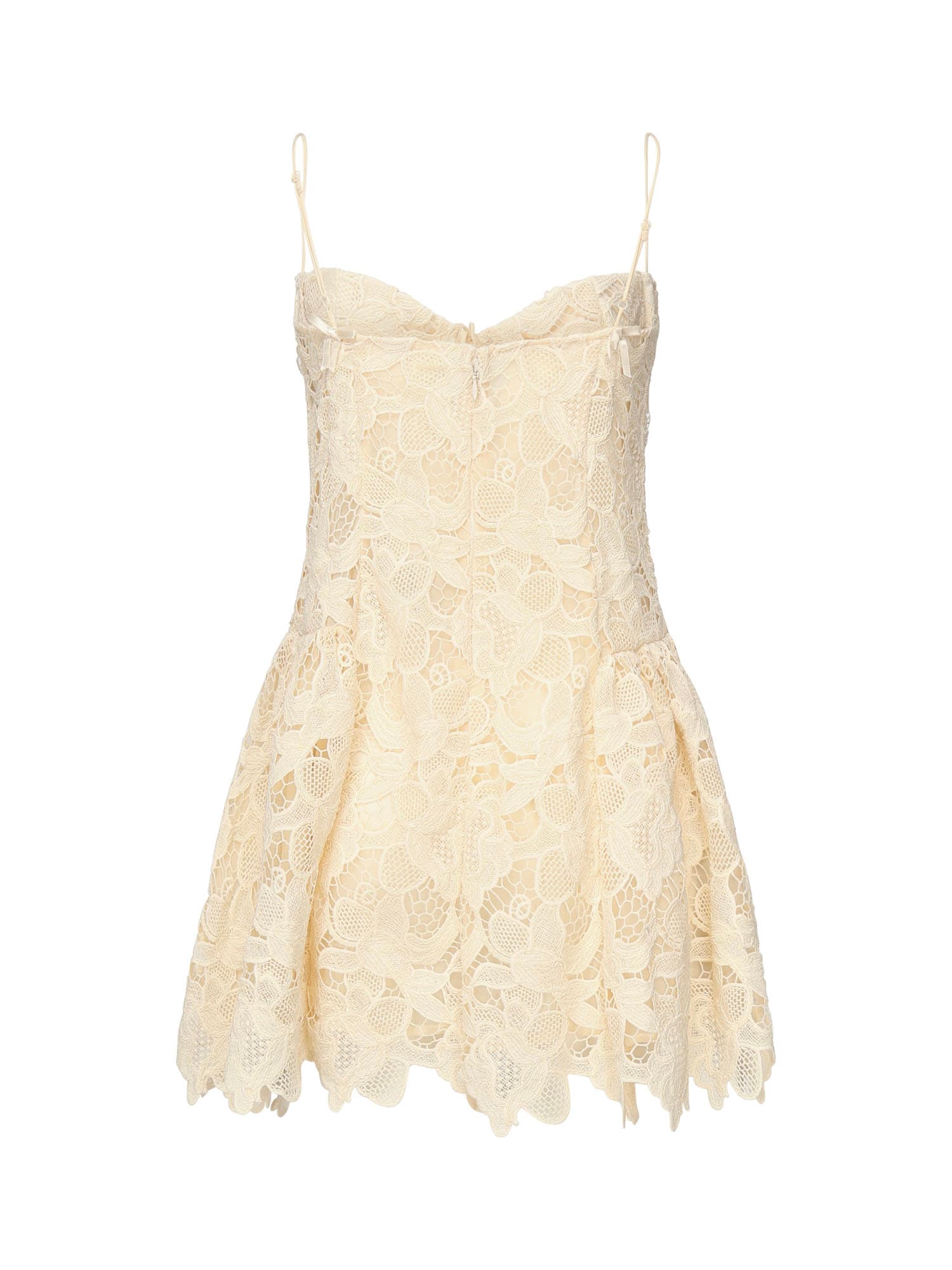 For Love & Lemons Coco Mini Dress In Neutral
