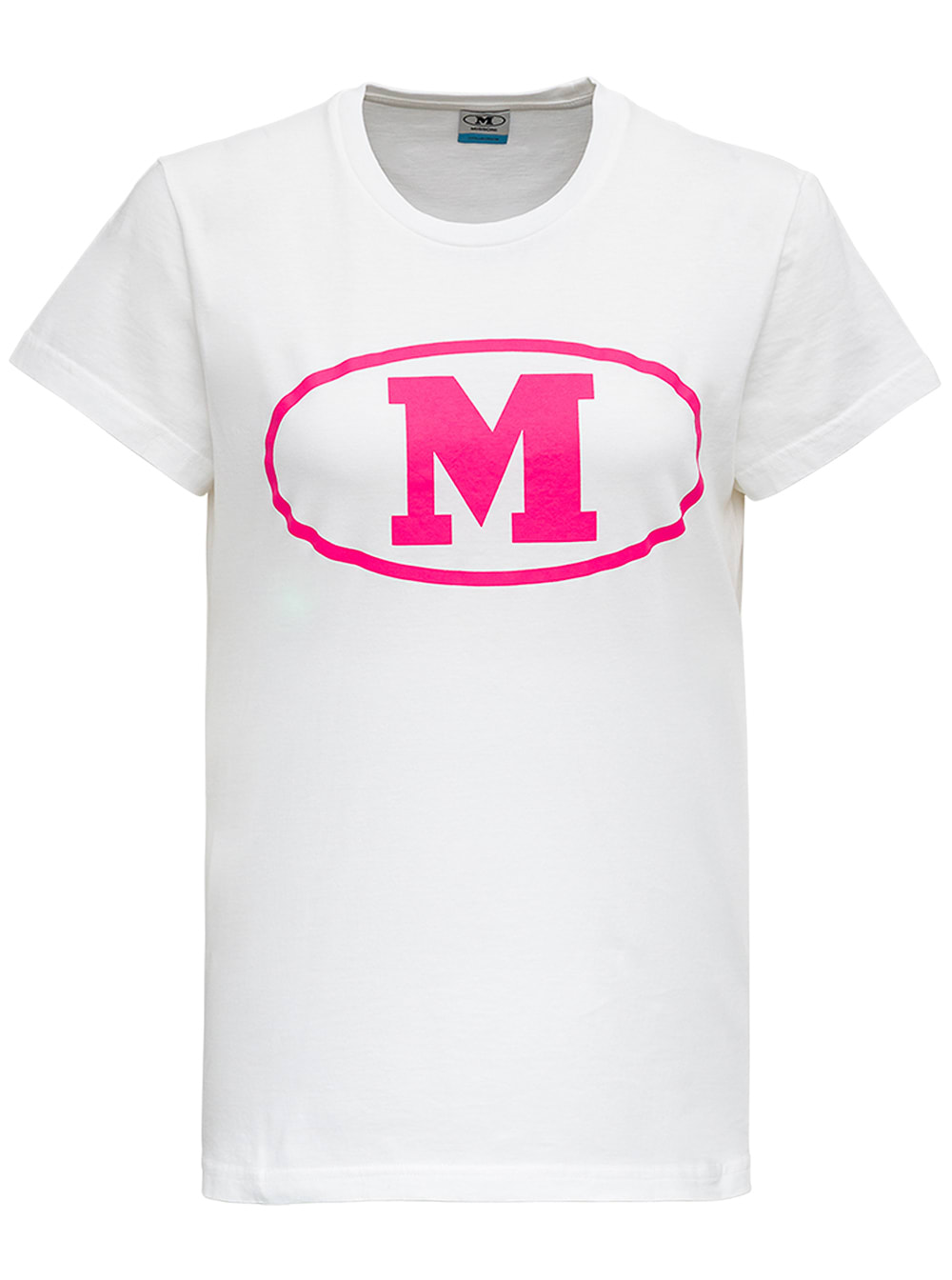 M Missoni White Cotton T-shirt With Logo Print