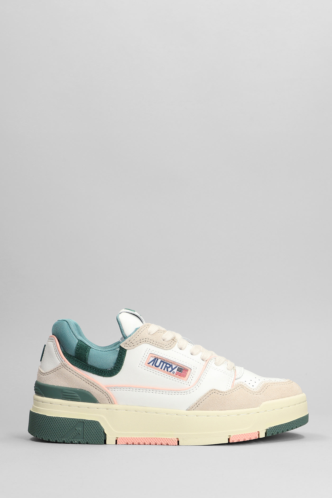 AUTRY ROOKIE SNEAKERS IN WHITE SUEDE AND LEATHER