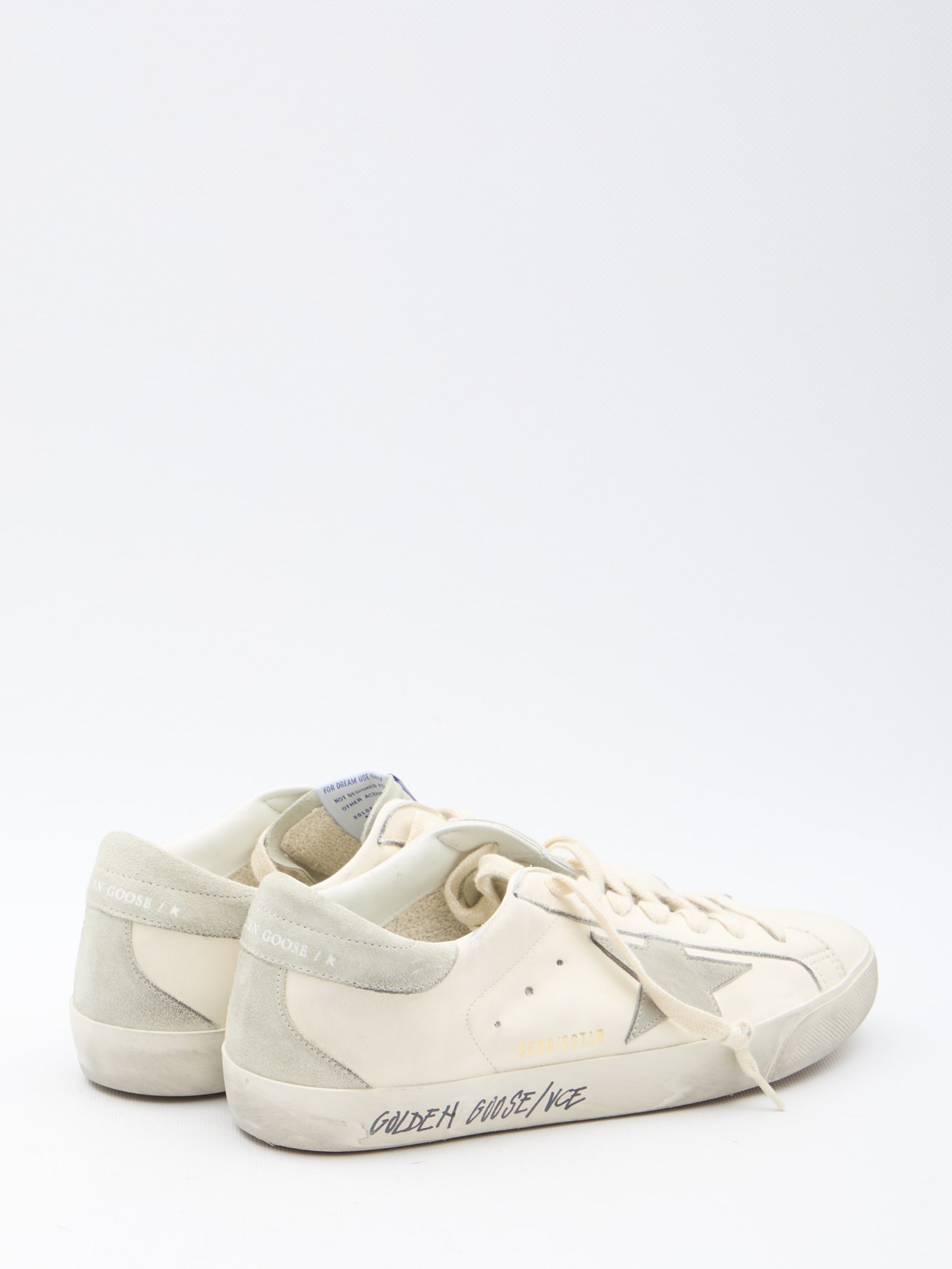 Shop Golden Goose Super-star Sneakers In White