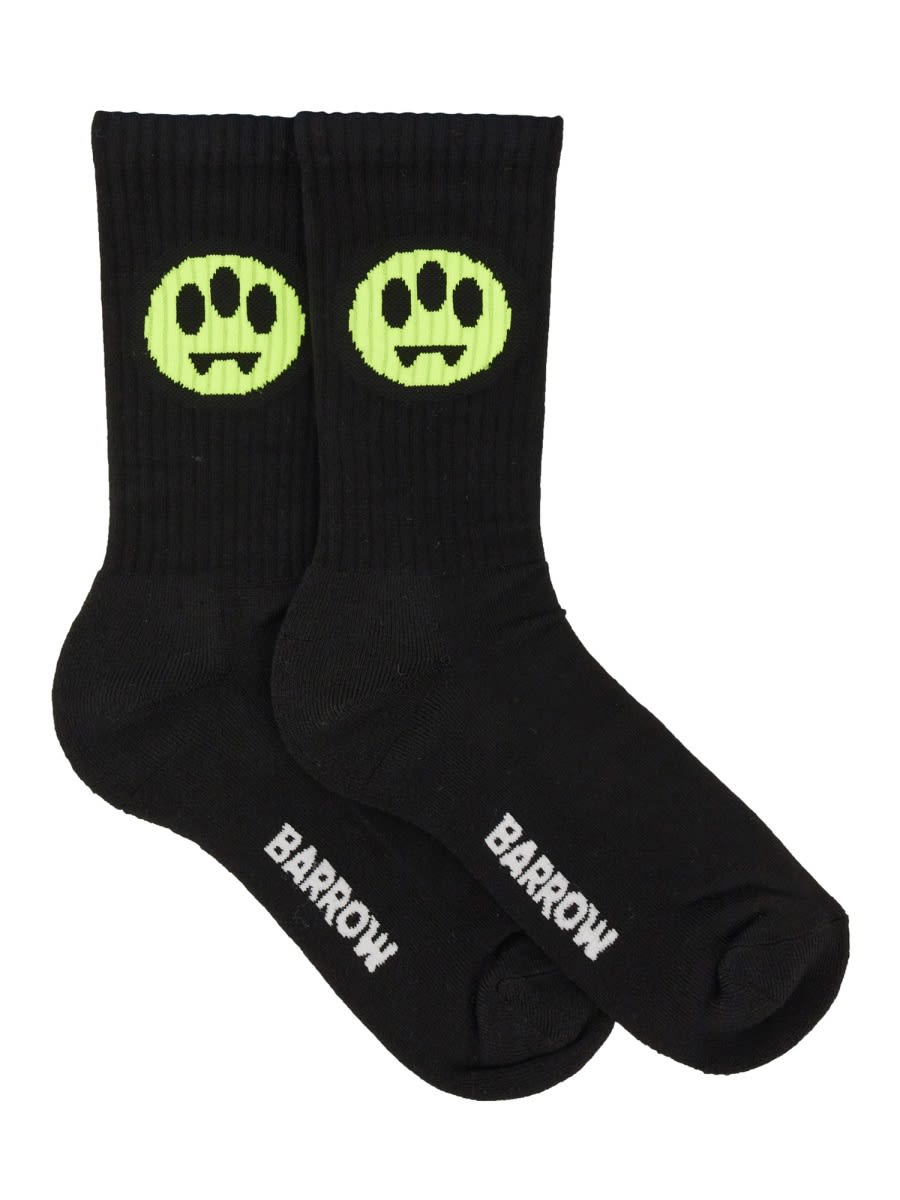 Shop Barrow Sock With Logo In Black