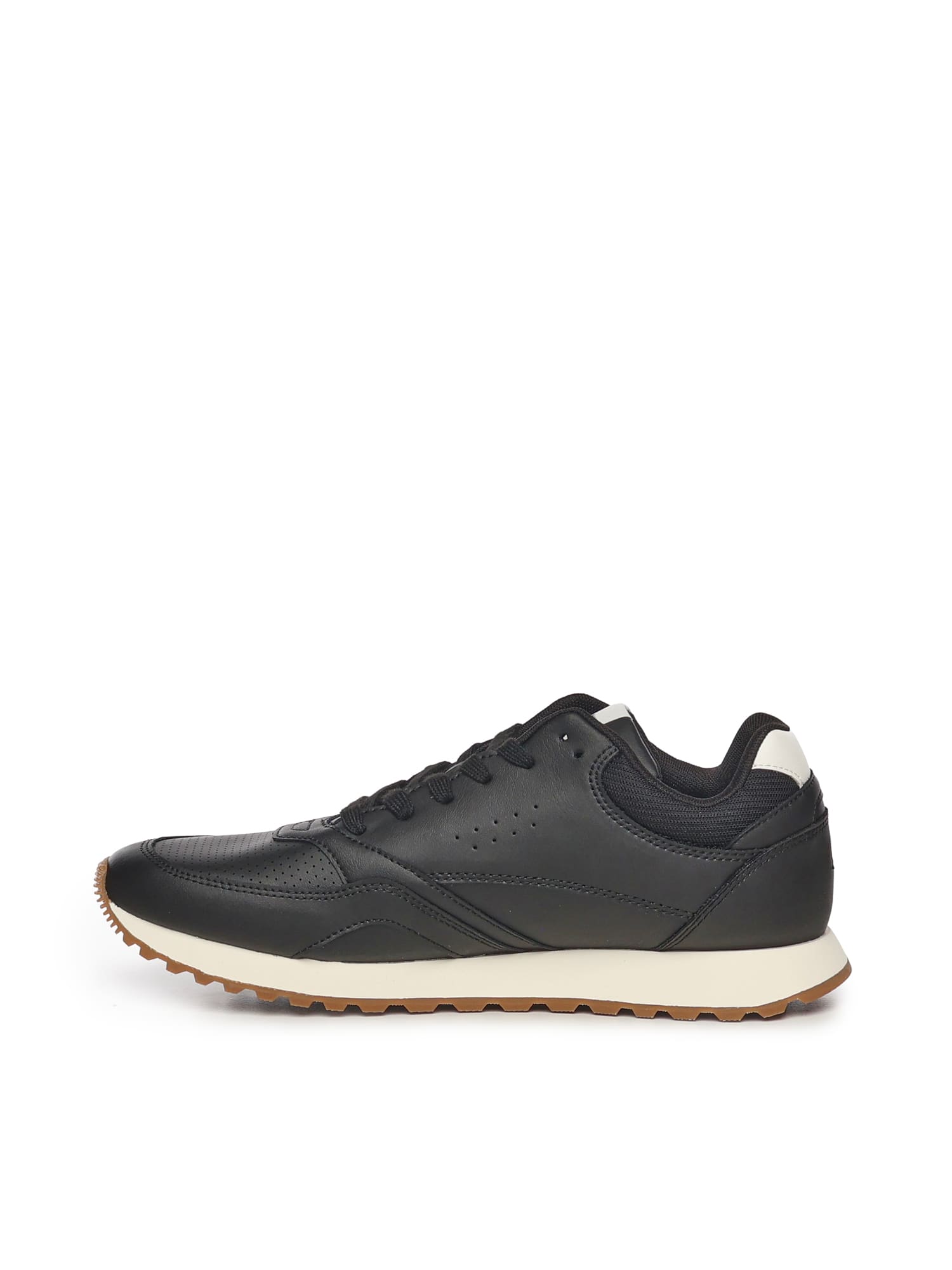 Tommy Hilfiger Leather Sneakers In Black