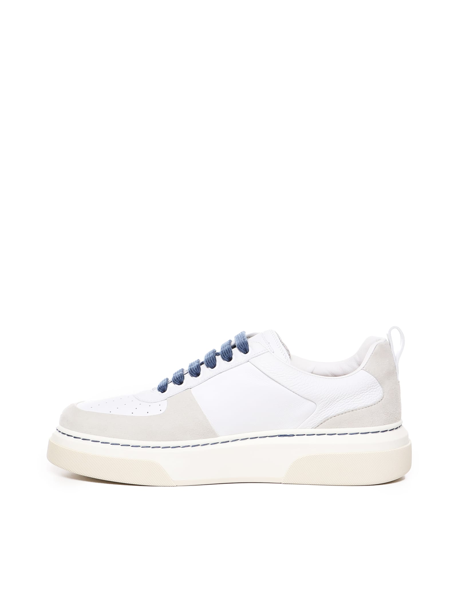 Shop Ferragamo Sneakers In Calfskin In White