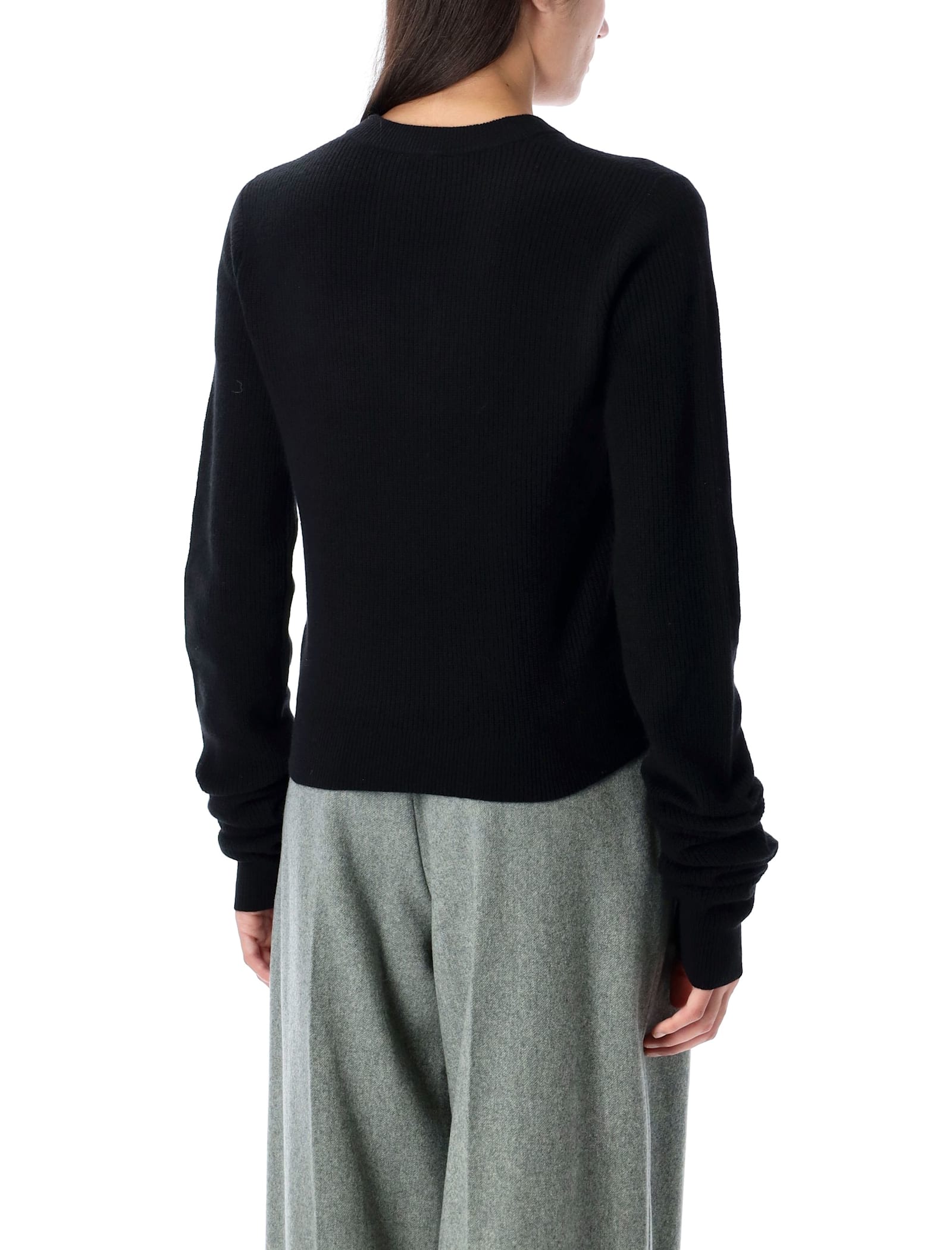 The Garment Black V-neck Sweater In Black