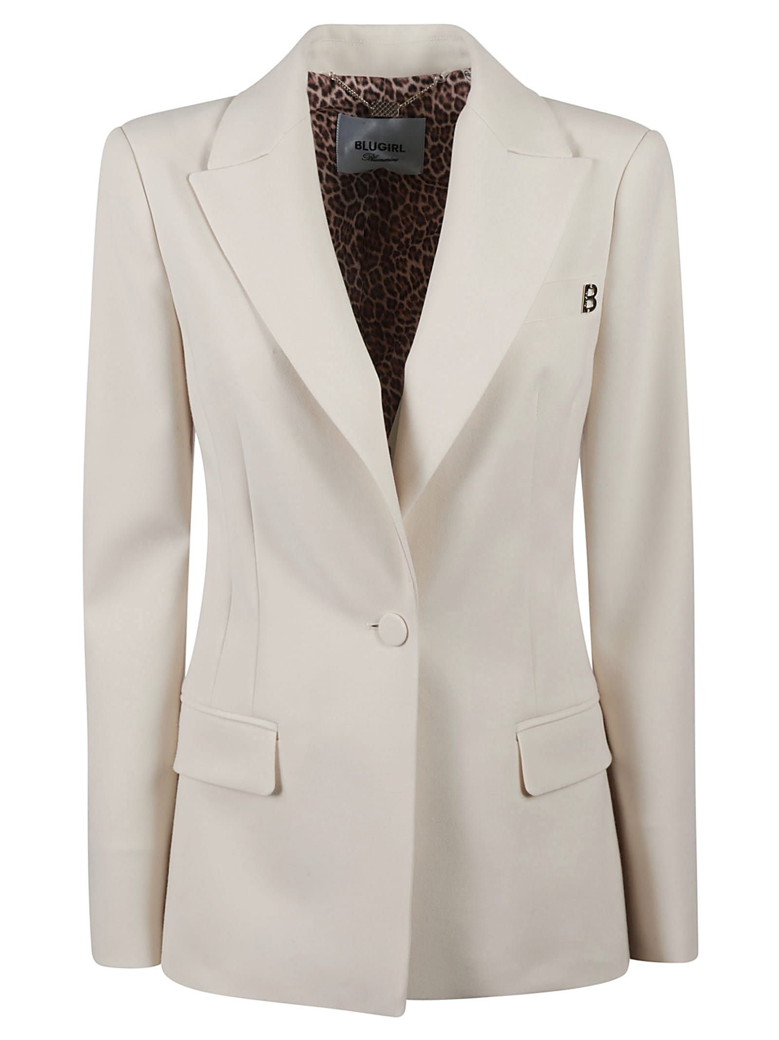 Blugirl Single Buttoned Blazer In White