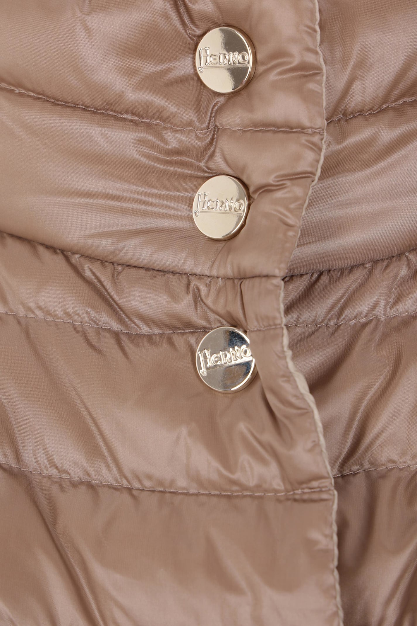 HERNO A-SHAPE REVERSIBLE DOWN JACKET IN ULTRALIGHT NYLON