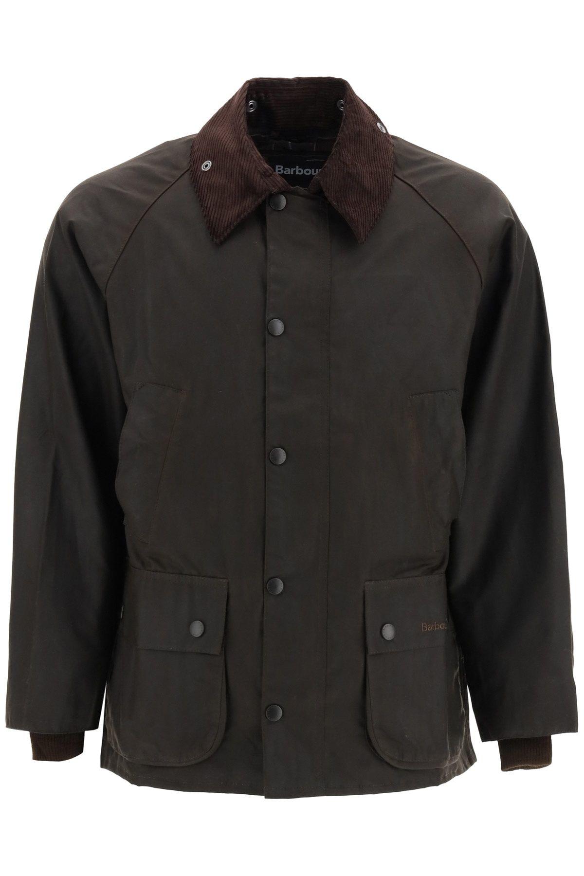 Barbour Classic Bedal Jacket In Waxed Cotton In Green