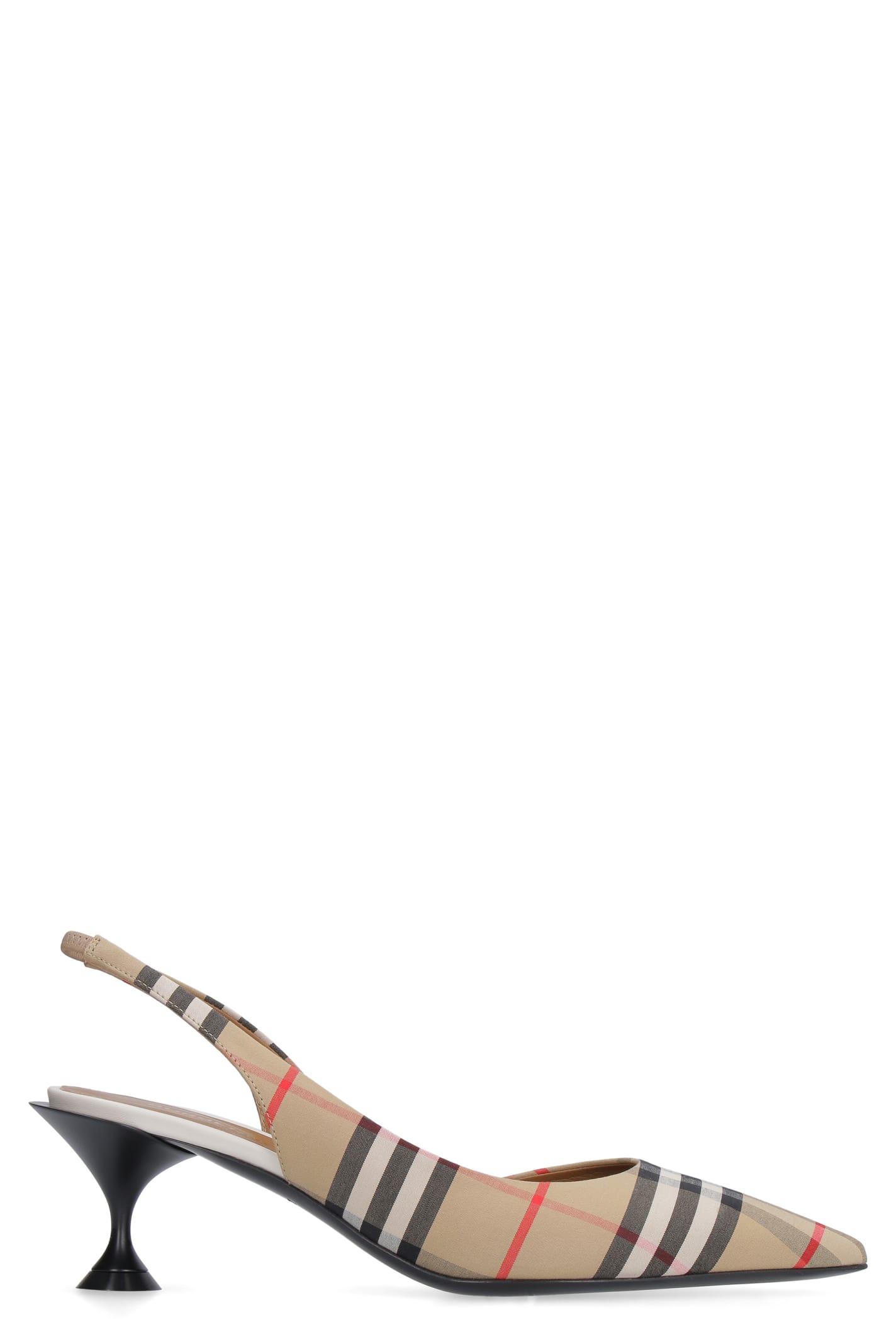 Photo of  Burberry Vintage Check Motif Pointy-toe Slingback- shop Burberry  online sales