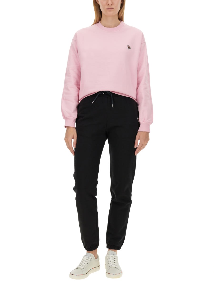 Shop Ps By Paul Smith Zebra Sweatshirt In Pink