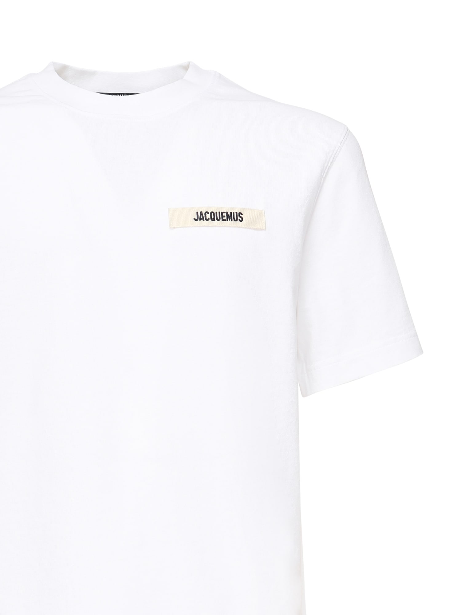 Jacquemus T-shirt Le T-shirt Gros-grain In White