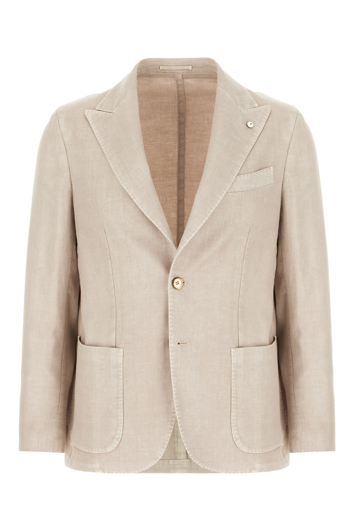 L. B.M. 1911 Cappuccino Linen Blend Blazer