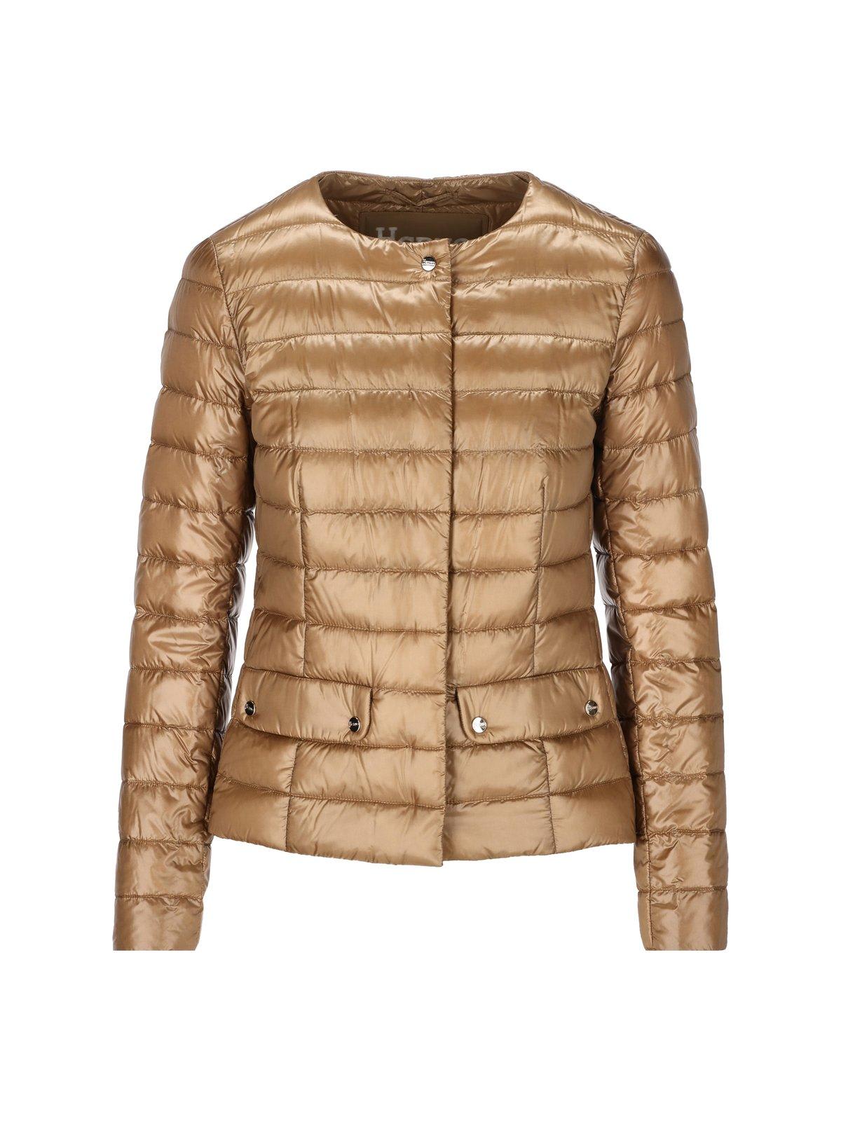Quilted Crewneck Padded Jacket