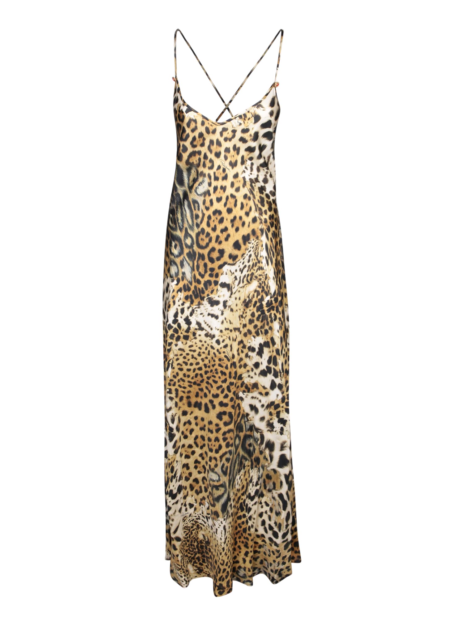 Roberto Cavalli Jaguar Skin Print Dress