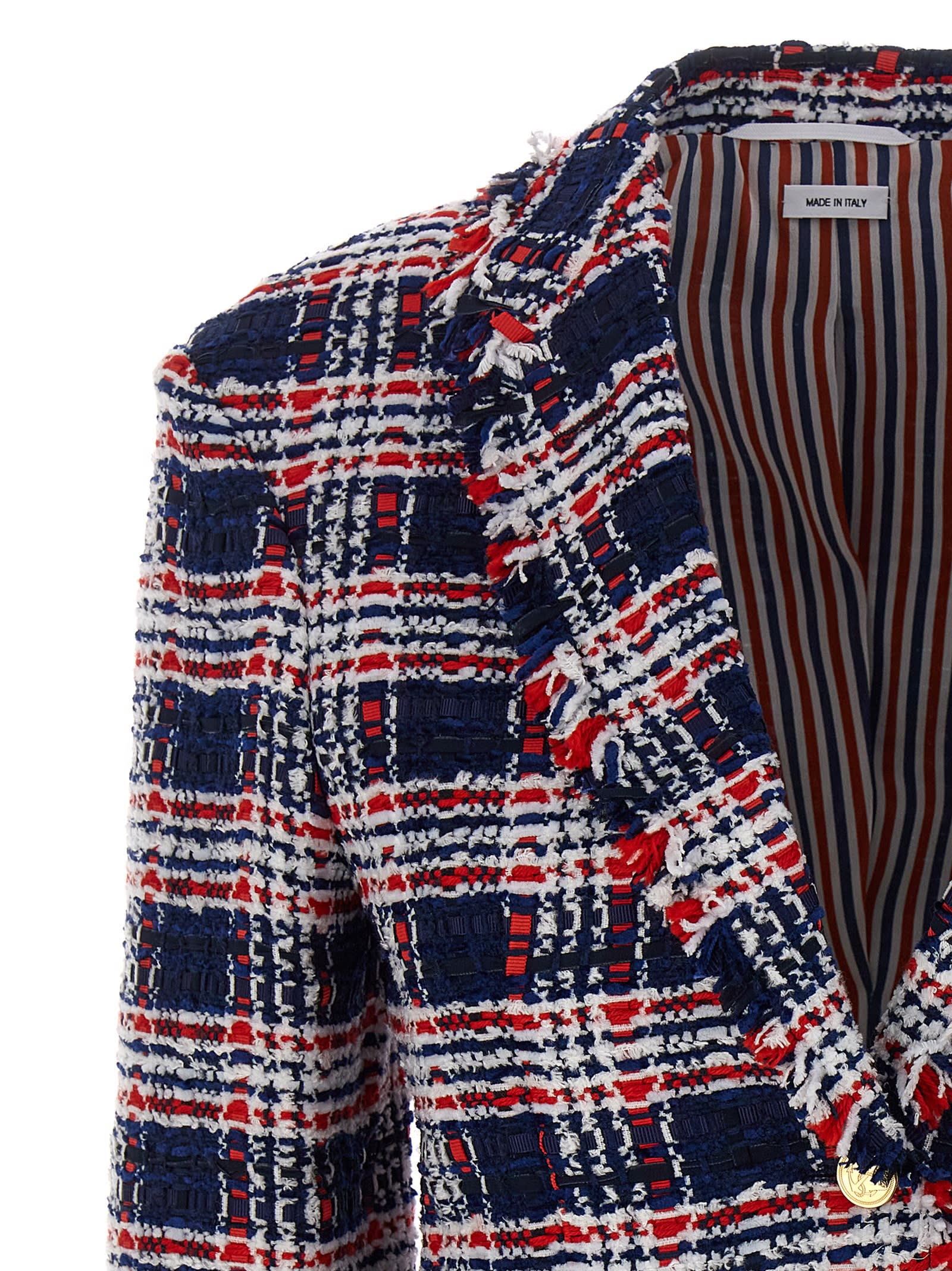Shop Thom Browne Sportcoat Blazer In Multicolour