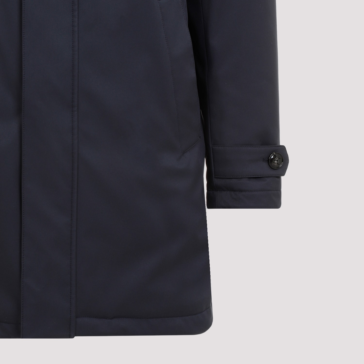 Shop Kiton Coat In Blu