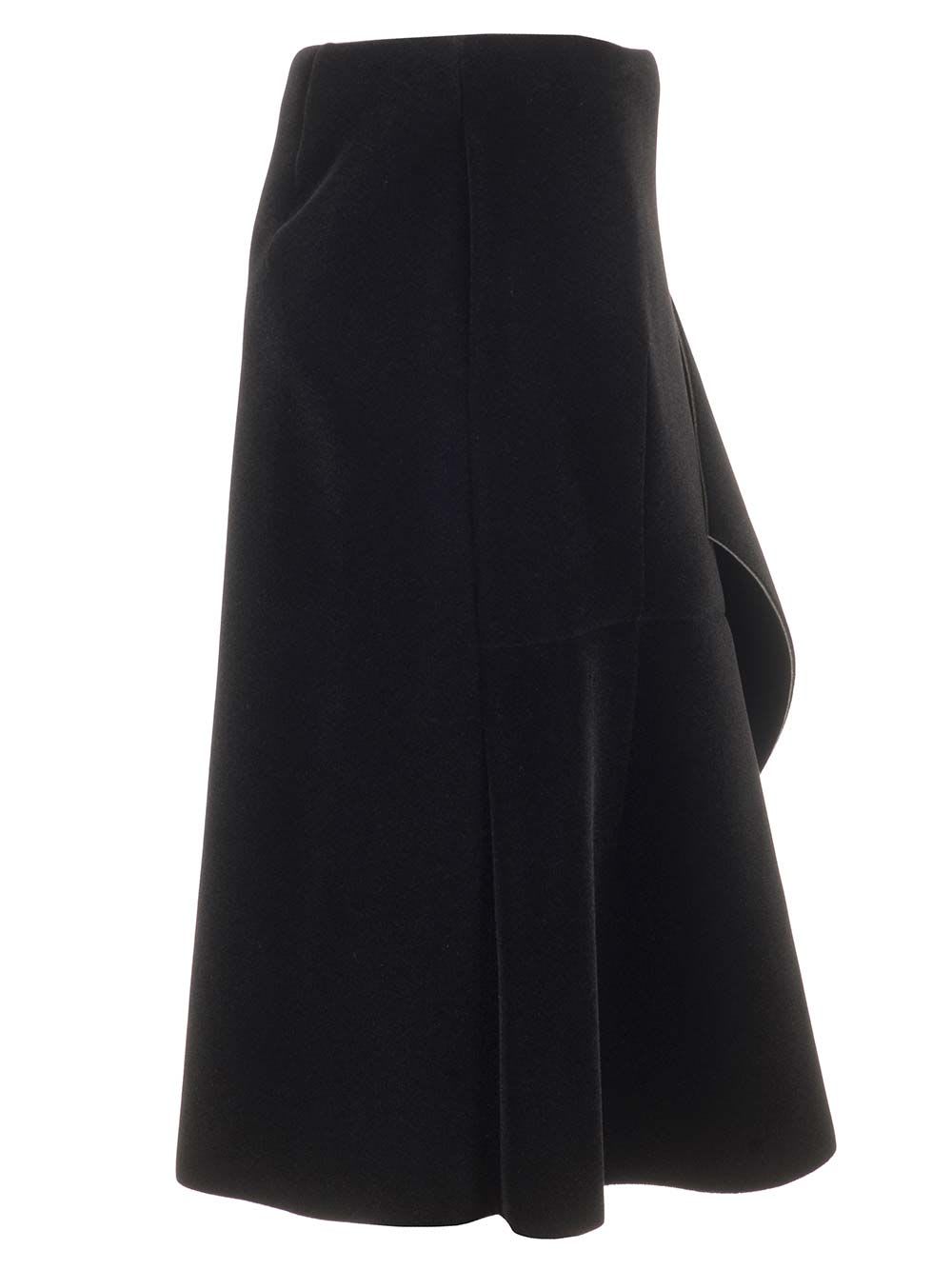 Shop Dries Van Noten 01940-serve 9190 W.k.skirt In Black