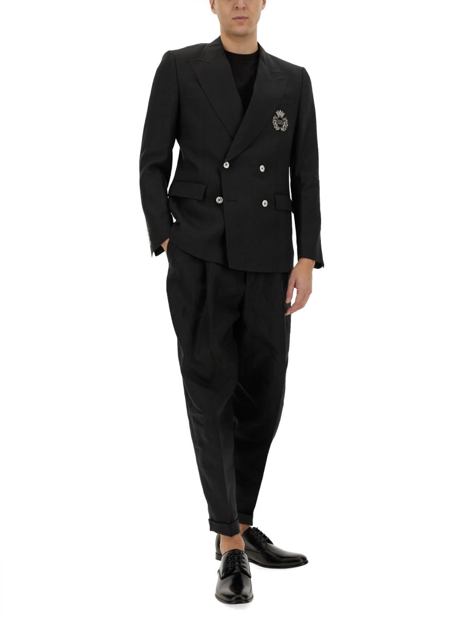 Dolce & Gabbana Men's Doublebreasted Jacket In Black